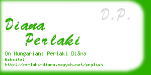 diana perlaki business card