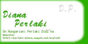 diana perlaki business card